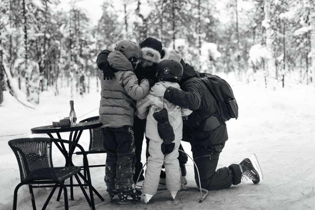 Familie na het aanzoek