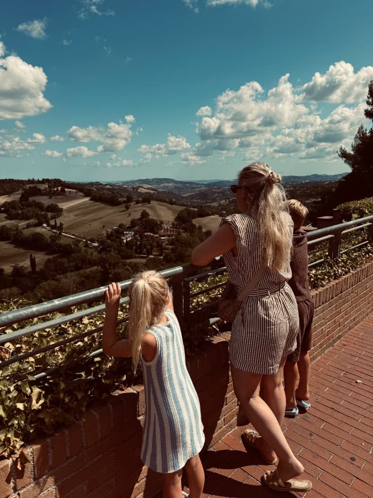 Uitzicht over het landschap van Le Marche